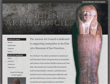 Tablet Screenshot of ancientartcouncil.org